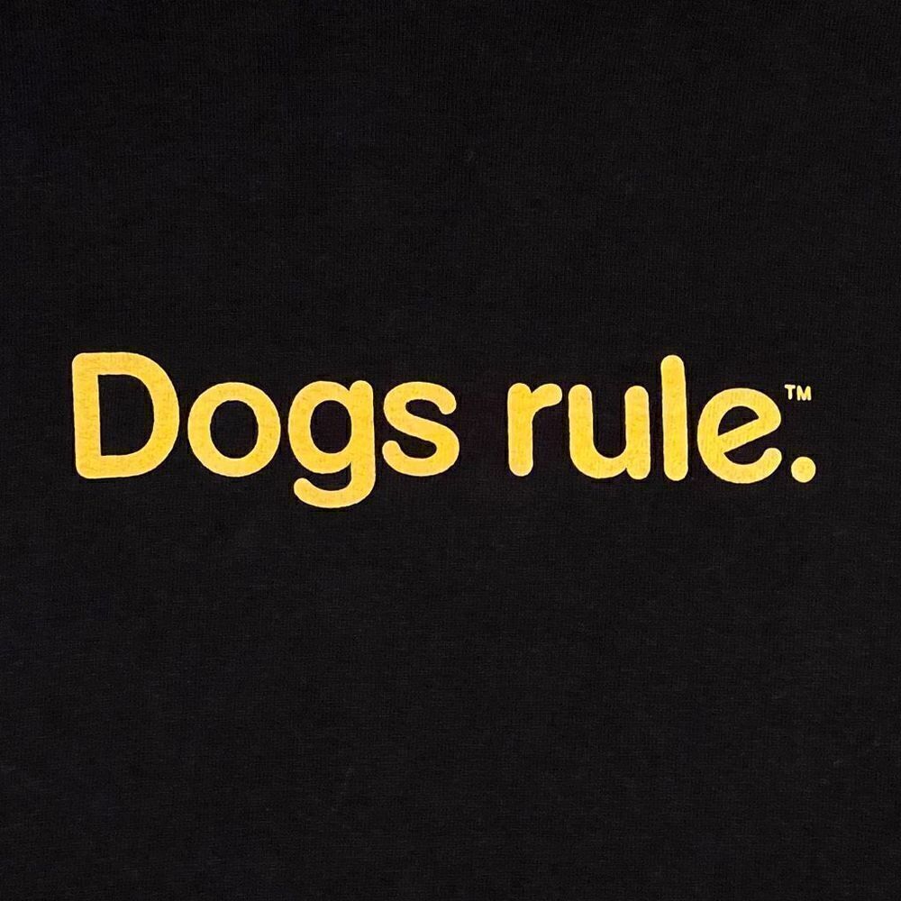‘07 The Pedigree Adoption Drive ‘Dogs Rule’ Black Graphic Tee Shirt / Size XL - Picture 3 of 5